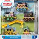 Thomas & Friends Diecast Vehicle Set Construction Crew 5 Push-Along Toy Train Engines for Preschool Kids Ages 3+ Years