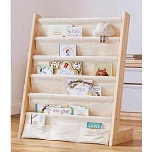 G&W Gruwald Kids Bookshelf, Book Shelf for Kids Rooms, Toddler Bookshelf, Book Rack for Kid (Wood, Medium)