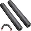 2 Pack Pipe Insulation Foam Tube, 15.7" L x 0.79" Inner Diameter Black Pool Noodles Foam, Multi-Purpose Snake Pipe Wrap Protection for Outdoor Indoor Swimming Pool Handle and Winter Water Pipes