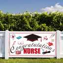 Graduation Nurse Themed Party Banner - Graduation Nurse Party Supplies Wall Decorations Indoor/Outdoor Banners(70" X 40")