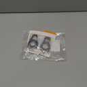 SCALLOP for AirTag (1st & 2nd Gen) Keychain with Carabiner,Thick Hard PC Air Tag Holder,IPX8 Waterproof, Secure Lock (Black 2 Pack)