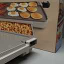 bella 12" x 22" Electric Griddle with Warming Tray, EverGood Ceramic Nonstick Coating & Removable Temperature Probe, Dishwasher-Safe Drip Tray & Cool Touch Handles, 1500 Watt, Oatmilk