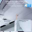 Sunshade Roof for Tesla Model Y Juniper 2025 2026 Never Sag Nano Ice-Crystal Coatings Sun Shade Magnetic UV Protection Accessories Interior Gray