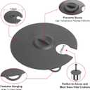 Sous Vide Precision Cooker Silicone Lids, Fits up to 11 pot, Compatible with Anova/Joule/Inkbird Culinary Sous Vide Precision Cookers, Prevent Water Evaporation and Retain Flavor (Gray) (Grey)