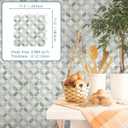 SUNWINGS 10-Sheet Peel and Stick Backsplash Coin Waterjet Tile, 11.2" x 11.2" Green Marble Looks Self Adhesive Wall Tile Stick on Backsplash for Kitchen, Bathroom, Fireplace, Shower