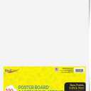 White Poster Board, Premium 2-Sided 22x28 for School Projects, Arts & Crafts, Water & Fade Resistant Posterboard for Signs & Presentations, Large Posterboard 22x28, 100 Count, 100 Sheets