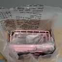 5 Pack Shower Caddy Organizer Rack Shelf for Inside Shower, Adhesive Bathroom Wall Storage Basket Rustproof Stainless Steel Shampoo Holder, Girly Bathroom Accessory Decor Set, Pink