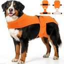 Dog Diapers for Female Dogs, Washable Reusable Female Dog Diapers, Leak Proof Doggie Underwear Sanitary Pants for Heat Cycle, Incontinence and Puppy Training, Adjustable Belly Bands- Orange 3XL