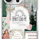 God is Within Her Bible Verse Case for iPhone 16 Pro Max,Boho Cross & Mountain Shockproof,Unique Soft TPU Bumper Case Compatible for iPhone 16 Pro Max