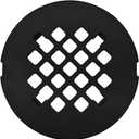 4  Matte Black Snap-in Shower Drain Cover - Premium Round Black Grate Replacement - 4.25" OD Strainer - Easy Install - Durable Solid Brass Construction