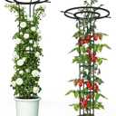 Trellis for Climbing Plants Outdoor, 72“Mushroom Top Trellis(2 Pack)