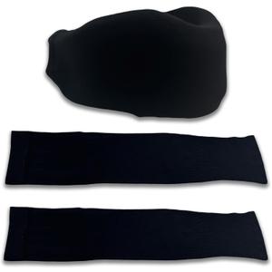 2 x Aogigigio Neck Brace Cover - 2 Pcs Cervical Collar Dust Cover Sleeve for Women Men, Soft & Comfortable for Sleeping Working Breathable Black