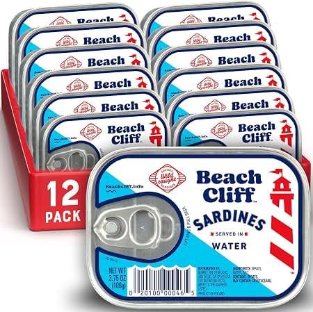 Beach Cliff Wild Caught Sardines in Water, 3.75 oz (12-Pack)
Apr 2029