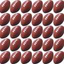 Blulu 30 Pack Mini Foam Football 2.17" Mini Football Party Favor Stress Ball Bulk Small Foam Sports Valentines Ball for Birthday Carnival Reward Party Bag Gift Filler(Dark Brown)