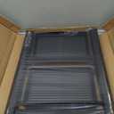 WOA WOA 2 Step Ladder, Step Stool Foldable with Wide Pedals, Portable Stepping Stool for Adults, Sturdy Steel Ladders for Home with Anti-Slip Feet, Hold 330 lbs - Black