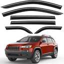 Outside-Mount Window Visors Rain Guards for Jeep Cherokee 2014-2023