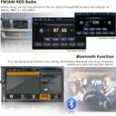 Upgrade Wireless 7" Double Din Car Stereo Apple CarPlay Android Auto 178 * 102mm,Touchscreen Car Play Radio for Car, Screen for Bluetooth 5.2, Weatherproof Backup Camera, FM AM, AUX, Card Slot, USB, SWC