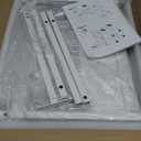 4 Drawer Lateral File Cabinet, Mobile Filing Cabinet for Large Printer, Home Office Functional Small Office Storage Cabinet & Printer Stand, Fabric Drawer, Fits Letter/A4, White