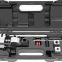 Brake Line Flaring Tool Kit, 45 Degree Single, Double and Bubble Flares, Brake Line and Tubing Flaring Tool for 3/16", 1/4", 5/16", 3/8" and 4.75mm Diameter Lines, Brake Flaring Tools