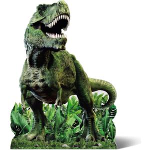 Cinnvoice 4.59 ft Dinosaur Cardboard Cutout Jurassic Large Standup Cutout Party Decoration Dinosaur Photo Backdrop Prop for Animals Jurassic Theme Birthday Party Supplies
