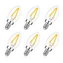 LED Night Light Bulb – C7 E12 LED Bulbs – Candelabra Light Bulbs, 1.5 Watt Equivalent 15W Incandescent Bulb, Warm White 2700K For Christmas, Party, Weddings, Garden, Backyard Non-dimmable 6pack