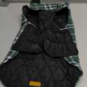 Kuoser Waterproof Dog Coat, Reversible Dog Jacket for Medium Dogs, Adjustable Durable Doggie Winter Coat Warm Puppy Cold Weather Apparel from Small to Large Breed, Green M (Medium (Pack of 1))