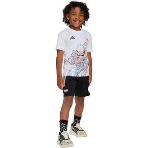 adidas Kids' Marvel Spider-Man T-Shirt Set (XS)