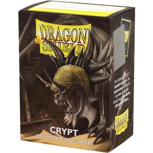 Dragon Shield | Matte Dual Standard Size Card Sleeves | 100 CT - Smooth & Tough Premium TCG Sleeves - Compatible with Pokemon, Flesh & Blood, One Piece & Magic The Gathering | Crypt