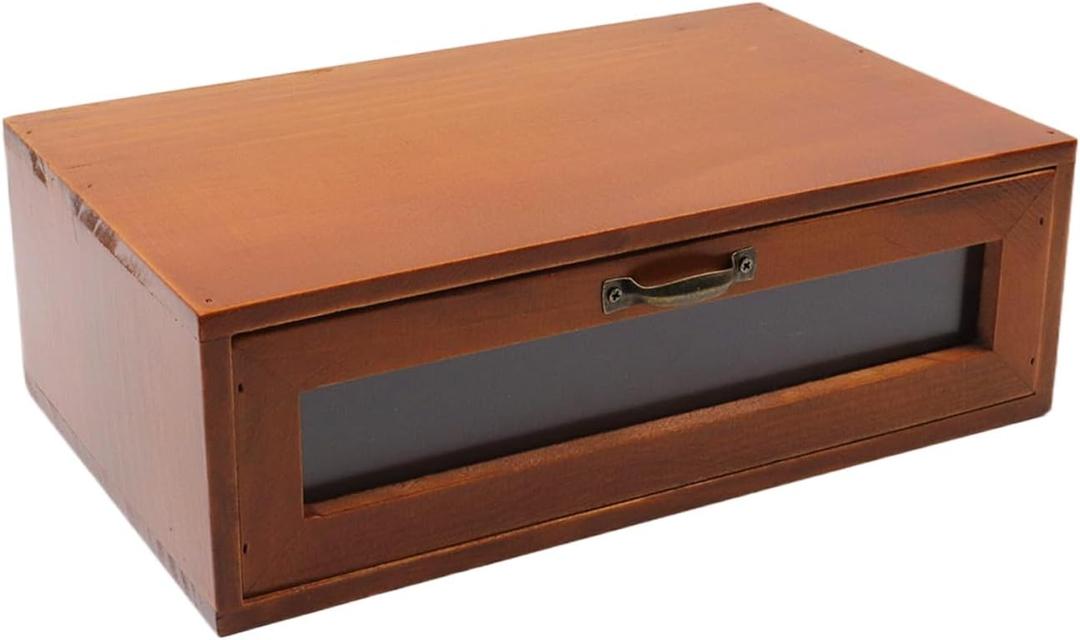 Wood Desk Organizer with File Organizer Office Home Toiletries Supplies Vanity with Drawers Vintage Metal Drawer Pulls Office