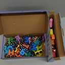 43 Pcs Magnetic Wooden Alphabet Number Toy Trains for Kids Including 26 Alphabet and 14 Number Trains with 3 Locomotives Learning Toys for Operation Christmas Box Gift Preschool Toddlers