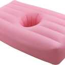BBL Bed with Hole, BBL Bed After Surgery Inflatable BBL Mattress with Electric Air Pump (Pink)