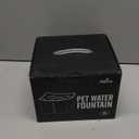 iPettie Kamino Cat Water Fountain, 101oz/3L, Ultra-Quiet Filtered Water Purifier, Automatic Waterer Dispenser with LED & Water Level Window, Auto Power Off USB Pump & Dual Filters for Pets, Black