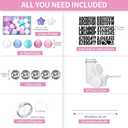 Giant Friendship Bracelet Garland Kit, DIY Birthday Banner Kit with Letters Ball Customizable Jumbo Garland for Back to School Wedding Party Decor(Macaron)