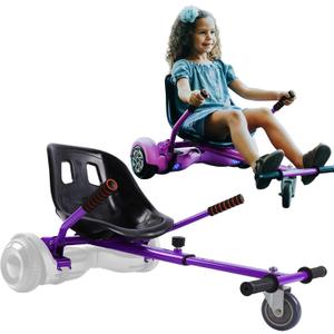 Hoverboard Seat Attachment for 6.5-10 Hover Board, Buggy Go Kart Conversion Kit, Accessory for Self Balancing Scooter, Hoverboards Go-Cart for Kids or Adults