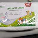 Dog Diaper Liners Booster Pads, 100ct Disposable Dog Diapers Inserts Male Female for Washable Doggie Belly Bands Wraps Covers Period Panties(Regular)