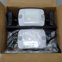 intelamp Solar Outdoor Lights,6000mAh Motion Sensor with Dual Sensors,Waterproof Solar Flood Lights 270Wide Angle for Outside with 3 Modes