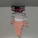 FINETOO 10 Pack G-String Thongs for Women Cotton Panties Stretch T-back Tangas Low Rise Hipster Underwear Sexy, Size: Medium