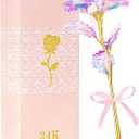 Befinr Mothers Day Rose Gifts for Mom, Women Mom Gifts for Brithday, Galaxy Glass Rose Forever Preserved Flowers Eternal Crystal Roses Mother's Rose Gifts for Grandma Daughter Wife Girlfriend