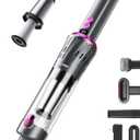 Handheld Vacuum Cordless 25000Pa Car Vacuum 3-in-1 Handheld Vacuum, Includes Smart Display and Charging Base Hand Vac Cordless Rechargeable One-Touch Empty for Home/Pet/Car (Violet)