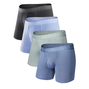 DAVID ARCHY Mens Underwear Boxer Briefs Breathable Soft Moisture-Wicking with Fly Underwear for Men Multipack (Medium)