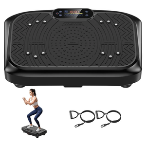 Vibration Plate Exercise Machine Lymphatic Drainage, Full Body Shaking Workout Vibrating Plate Weight Loss, 199 Adjustable Speeds 450 Lbs Capacity Fitness Platform for Women Men
