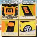 Gifts2U Musical Steering Wheel Racing Car Toy for Kids, with Music and Light Simulated Learning Driving Cars Adventure Toys Competition Game Birthday Gift for Boy Girl Toddler (Yellow)