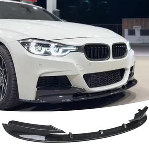 NEESPOC Front Bumper Lip Splitter Spoiler Fit for BMW F30 F31 M Sport 3 Series 2012-2018 328i/ 330i/ 335i/ 340i/ 330e Accessories Air Chin Body Kit (Carbon Fiber Style)