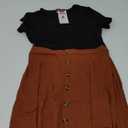 Berydress 
Women's Colorblock Knee-Length A-Line Plus Size Dress with Pockets
Woman's Dress M Black/Brown