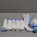 5 Gallon Trash Bags Drawstring 1.1 Mil - 120 Count 18 Liter Small Garbage Bags for Bathroom, Strong Unscented White Plastic Wastebasket Bin Liners for Kitchen Office Toilet and Bedroom