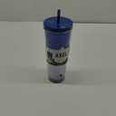 Manna™ Axel™ Plastic Tumbler & Straw Set - Blue, 24 oz