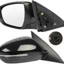 SCITOO Left and Right Side Mirrors Fit Compatible with 2011-2013 For Kia Optima Power Signal Lamp Manual Folding KI1320152 KI1321152