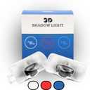 LED Car Door Light (Red) Logo Projector Welcome Courtesy Light Compatible with LS ES is LX RX GS GX RC UX TX Accessories