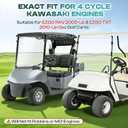DRIVE UP EZGO Tune Up Kit for 2008-Up RXV and 2010-Up TXT Gas Golf Cart w/4 Cycle Kawasaki Motor with Air Filter Fuel Filter Oil Filter Spark Plug, 13.5 hp Engine Maintenance Kit for EZGO Models