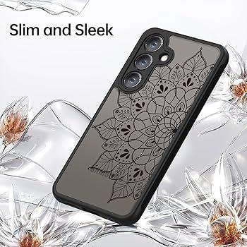 XIZYO for Samsung Galaxy S23 Case, Floral Rose Cute Phone Case for Women Girls Aesthetic Pattern Print Slim TPU Bumper Shockproof Protective Cover for S23, Black